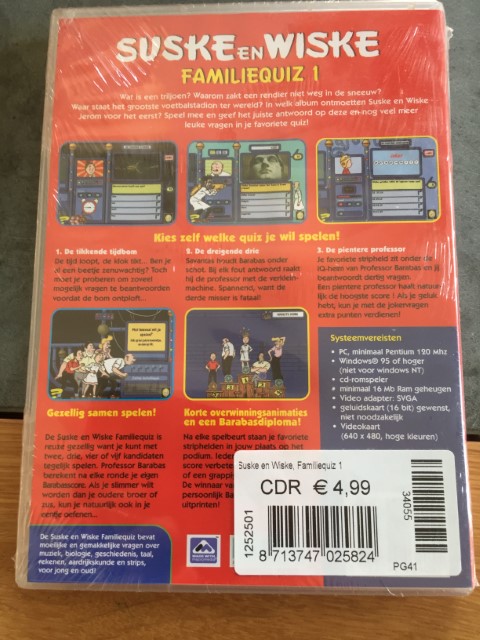 CD Rom Familiequiz in de originele verpakking