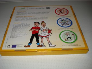 Ontbijtbord met bestek Geel Sidonia