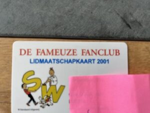 Lidmaatschap Pas fanclub 2001