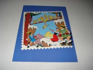 Kinderpostzegels Blauw Het bevroren vuur