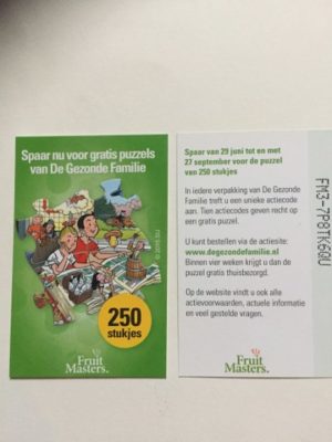 Spaarpunt Puzzel 250 stuks Groen