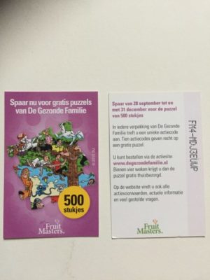 Spaarpunt Puzzel 500 stuks Paars