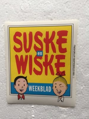 Sticker Suske en wiske weekblad
