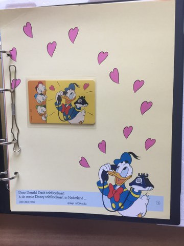 Disney Telefoonkaarten map met 7 stuks