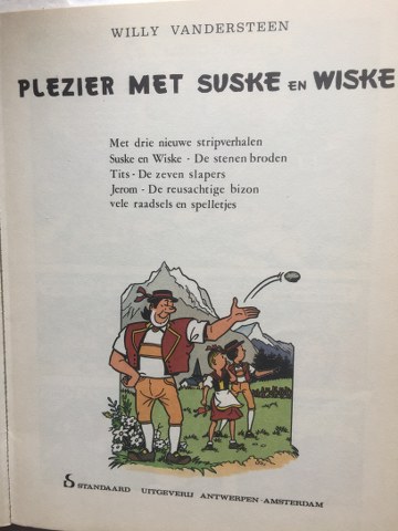 Plezier met Suske en wiske kleine beschadiging rand