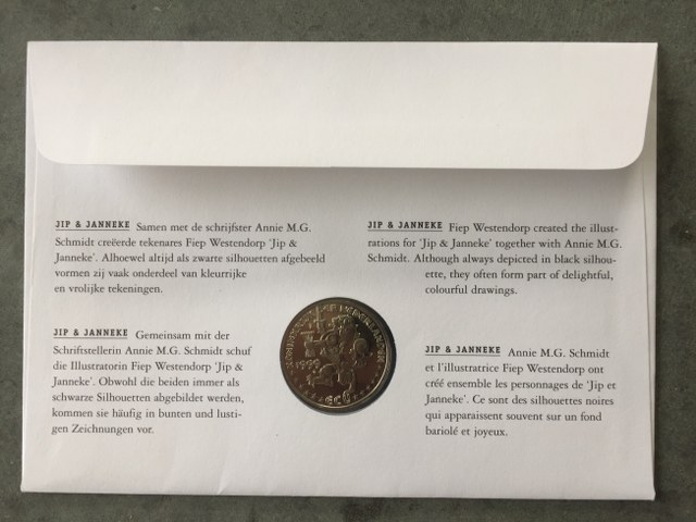 Jip & Janneke Eerstedag envelop met munt