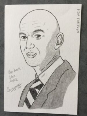 Tekening Pim Fortuyn