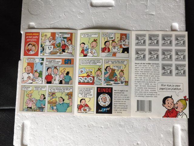AH spaarfolder bordjes met mini strip AH spaarfolder bordjes met mini strip
