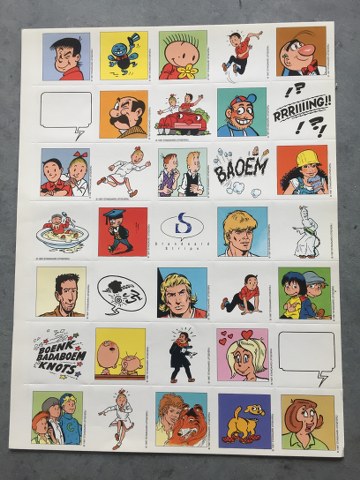 Vel met 35 stickers assorti 1997 Vel met 35 stickers assorti 1997