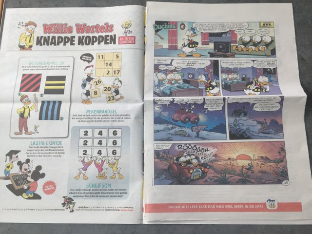 Donald Duck boekje en courant