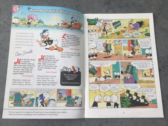 Donald Duck boekje en courant