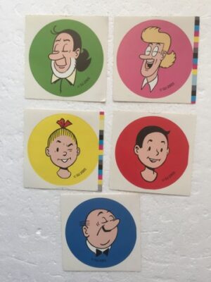 Stickers complete set a 5 stuks SU 2005