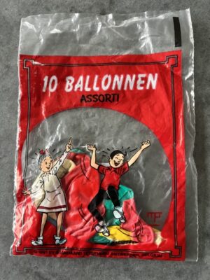 10 ballonnen assorti in originele verpakking