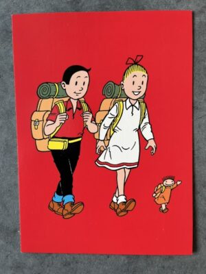 Kaart Suske en Wiske aan het wandelen Hallmark