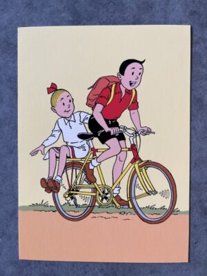 Kaart Suske en Wiske op de fiets Hallmark