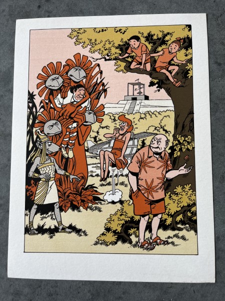 Ex libris Jerom in een plant Ex Libris Jerom in grote plant