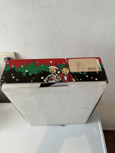 Fruitmaster kerstmotief kartonnen doos