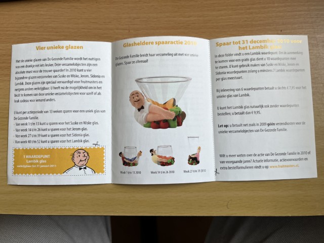 Fruitmaster spaarpunt glas lambik