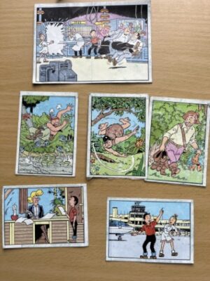 6 losse stickers van ......