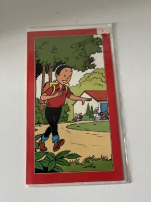 Kaart Suske aan de wandel met rugzak
