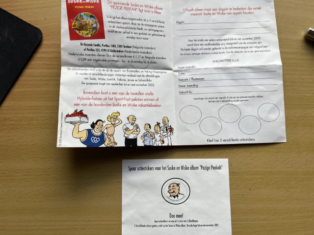 Spaarsticker en folder Lambik Spaarsticker en folder Lambik